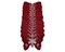 3"x 2 1/4" Burgundy / Silver Embroidery Heat Transfer Iron On Butterfly Patch Pack of 72
